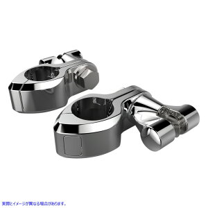 取寄せ エンジンガードハイウェイペグヒンジレスマウントクランプキット シロ CIRO Pinless Clevis Clamp - Chrome 60002 DRAG 16240298