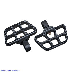 ��� �~�j�Z���[�V�����t���A�{�[�h - �u���b�N - �\�t�e�C�� �W���[�J�[�}�V�[�� Mini Serrated Floorboards - Black - Softail 08-644-7B DRAG 16210920