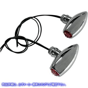 ��� �Z���^�[�}�E���g �A�X�g�� LED ���C�g - �N���[��/���b�h �W���[�J�[�}�V�[�� Center-Mount Astro LED Lights - Chrome/Red 05-52RC DRAG 20200445