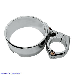 ��� �X�C�x���N�����v�t���X�s�[�h���[�^�[�����O - �N���[�� - 39 mm�t�H�[�N�`���[�u�p �W���[�J�[�}�V�[�� Speedometer Ring with Swivel Clamp - Chrome - For 39 mm Fork Tube 10-315C DRAG 22100276