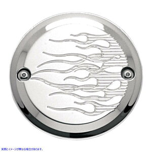  |CgJo[ - tC - 2 - N[ W[J[}V[ Points Cover - Flame - 2 Hole - Chrome 921102FC DRAG DS325917