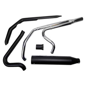  2F1GL][XgVXe N[[NX 2-into-1 Outlaw Exhaust System - Black 200785 DRAG 18002513