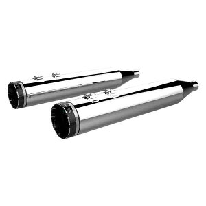  4-1/2C` HP-PlusR XbvI}t[ - N[Ag[T[`bvt N[[NX 4-1/2 HP-PlusR Slip-On Mufflers - Chrome with Tracer Tip 202790 DRAG 18011286