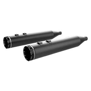  4-1/2C` HP-PlusR XbvI}t[ - ubNAg[T[`bvt N[[NX 4-1/2 HP-PlusR Slip-On Mufflers - Black with Tracer Tip 202840 DRAG 18011287
