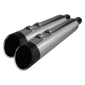  4-1/2C` HP-PlusR XbvI}t[ - N[GbWt - c[O N[[NX 4-1/2 HP-PlusR Slip-On Mufflers - Chrome with Edge - Touring 202765 DRAG 18011450