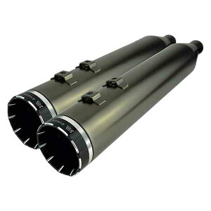  4-1/2C` HP-PlusR XbvI}t[ - X[NN[ig[T[tj - c[O N[[NX 4-1/2 HP-PlusR Slip-On Mufflers - Smoked Chrome with Tracer - Touring 202650 DRAG 18011453