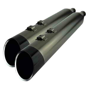  4-1/2C` HP-PlusR XbvI}t[ - X[NN[iGbWtj - c[O N[[NX 4-1/2 HP-PlusR Slip-On Mufflers - Smoked Chrome with Edge - Touring 202655 DRAG 18011454