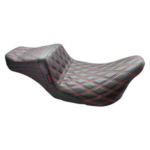 取寄せ テールウィップシート ラペラ Tailwhip Seat - Double Diamond w/ Red Thread - Black - FL '08-'24 LK-587DD-RED DRAG 08011536