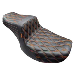  e[EBbvV[g Tailwhip Seat - Burnt Orange Double Diamond Stitch - FLH/FLT -'23-'24 LV-587DD-OB4 DRAG 08011848