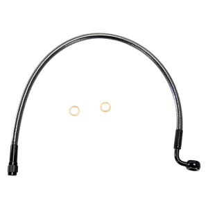 ��� �u���[�L���C�� - 10 mm-90° - 19�C���` - �u���b�N�p�[�� �}�O�i�� Brake Line - 10 mm-90° - 19 - Black Pearl AS47219 DRAG 17414086