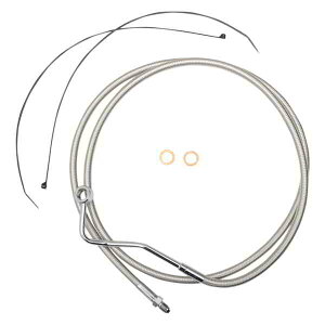 ��� �~�b�h�u���[�L���C�� - ABS - �|���b�V���X�e�����X �}�O�i�� Mid Brake Line - ABS - Polished Stainless AS57015 DRAG 17414119