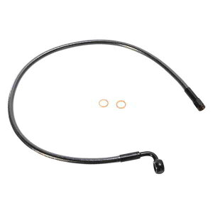 ��� �u���[�L���C�� - 10 mm-90° - 25�C���` - �u���b�N�p�[�� �}�O�i�� Brake Line - 10 mm-90° - 25 - Black Pearl AS47225 DRAG 17414481