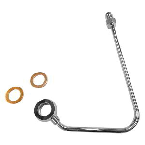  ABSAbp[u[LCA_v^[ - N[ }Oi ABS Upper Brake Line Adapter - Chrome AS37000 DRAG 17420457