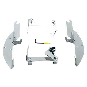  FATS/SLIM WINDSHIELD TRIGGER-LOCKS}EgLbg tBXVF[h Batwing Trigger Lock Mounting Kit - VTX 1300 - Polished MEK1901 DRAG 23210118