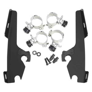  FATS/SLIM WINDSHIELD TRIGGER-LOCKS}EgLbg tBXVF[h Batwing Trigger Lock Mounting Kit - VT750 Phantom - Black MEK1957 DRAG 23210206
