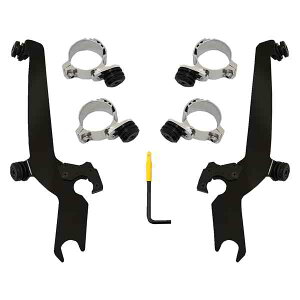 Gp\ X|[cV[h gK[ bNtLbg tBXVF[h Sportshield Mounting Kit - Black - Honda MEB2069 DRAG 23210764