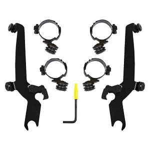  Gp\ X|[cV[h gK[ bNtLbg tBXVF[h Sportshield Mounting Kit - Black - Honda MEB2066 DRAG 23210765