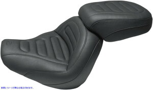 ��� �}�b�N�X�v���t�@�C�� �\���c�[�����O�V�[�g - �h���C�o�[�o�b�N���X�g�Ȃ� - �u���b�N - ��`�X�e�b�` - FXFB/FXFBS �}�X�^���O Max Profile Solo Touring Seat - without Driver Backrest - Black - Trapezoid S