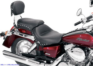  Chc[O2AbvV[g }X^O Seat - Wide - Touring - Without Backrest - Two-Piece - Chrome Studded - Black w/Conchos - 750Aero 76520 DRAG 08100405