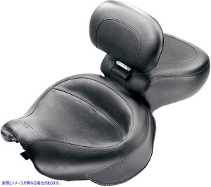  re[WCh2Abvc[OV[g }X^O Seat - Vintage - Wide - Touring - With Driver Backrest - One-Piece - Smooth - Black - VT1100 79239 DRAG 08100416