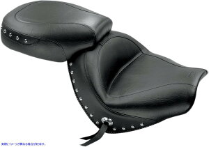  Chc[O2AbvV[g }X^O Seat - Wide - Touring - Without Backrest - Two- Piece - Chrome Studded - Black w/Conchos - VTX1300C 76190 DRAG 08100670
