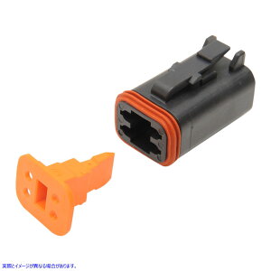  Deutsch DTV[ꂽRlN^R|[lg - zRlN^ iY Deutsch Plug - 4 Pin - Black DP-4B DRAG 21200056