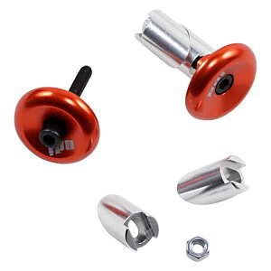 ��� �A���~�n���h���o�[�G���h�v���O - �I�����W �I�[�f�B�[�A�C Aluminum Handlebar End Plug - Orange F71APO DRAG 06340490