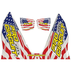 ��� Ti-6 �f�J�[�� - ������ �v���T�[�L�b�g Ti-6 Decal - Stars and Stripes DC22TI6-SS DRAG 18602280