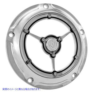 取寄せ 透明度ダービーカバー RSD ローランドサンズデザイン Clarity Derby Cover - Chrome 0177-2007-CH DRAG 09401062