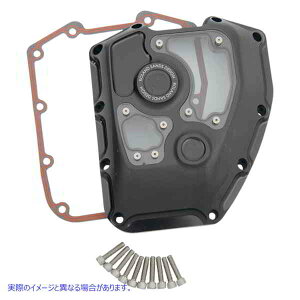 取寄せ 透明度カムカバー RSD ローランドサンズデザイン Cam Cover - Clarity - Black Ops - FLH 0177-2005-SMB DRAG 09401130