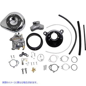  X[p[E/GLu^[уXeXLbg GXAhGX TCN Carburetor E and Stealth Air Kit - Chrome - Big Twin '84-'99 110-0145 DRAG 10010085