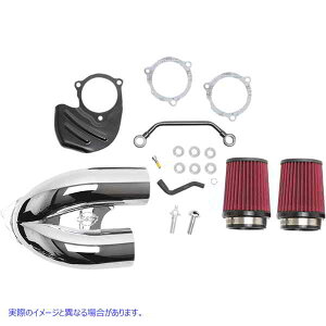  ꂽUGAN[i[ GXAhGX TCN T/I Air Cleaner - Chrome - M8 170-0566A DRAG 10102880