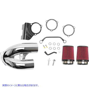  ꂽUGAN[i[ GXAhGX TCN T/I Air Cleaner - Chrome - Twin Cam 170-0636A DRAG 10102883