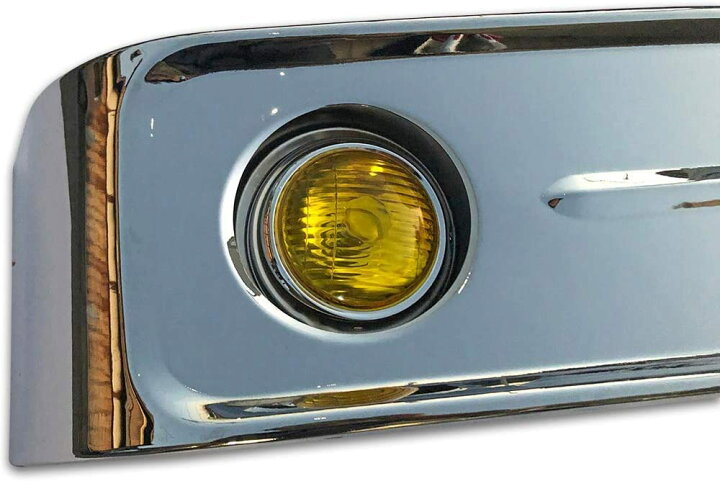 楽天市場】汎用 バスバンパー レトロバンパー オバQ メッキ バンパー 2  