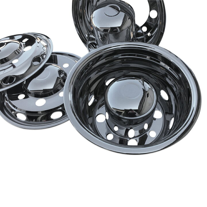 新ISO 22.5×8.25 10穴 ホイールライナー カバー キャップ 前後 新ISO  