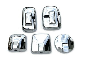 日野 エアループレンジャー(H23.8〜H29.4) 4t車用 ヒーター付サイドアンダーミラー車ミラーカバー5点セット JP-ZJW054LR