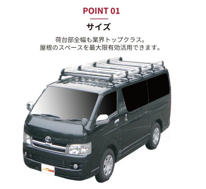 楽天市場】タフレック ルーフキャリア セレナ C27 ニッサン 全車 