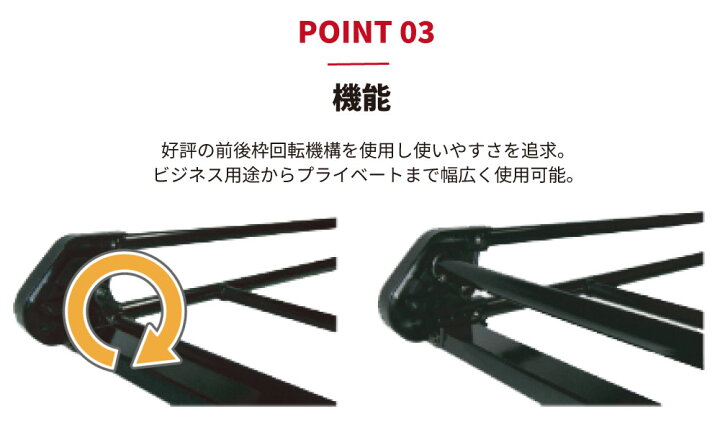 楽天市場】タフレック ルーフキャリア クリッパーバン U71V U72V 