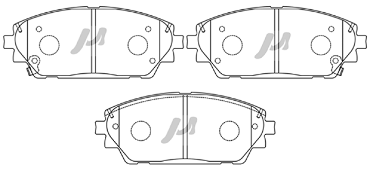 楽天市場】純正同等 フロントブレーキパッド FCマテリアル MN-575M
