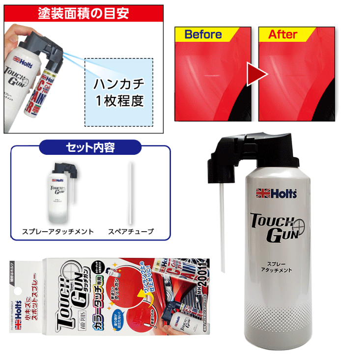 楽天市場】Holts ホルツ タッチガン エアープラス 100ml MH20011