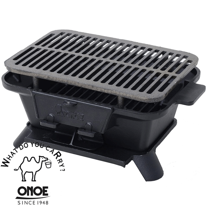 楽天市場】ONOE 尾上製作所 鉄鋳物こんろ角型 CI-1607 コンロ 炭 BBQ