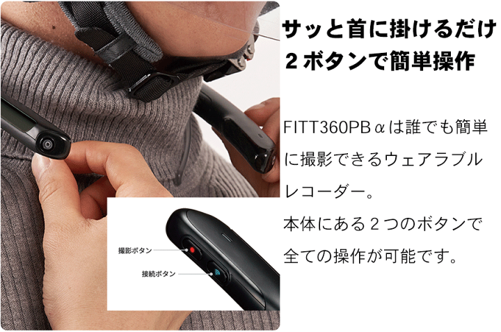 好きに 楽天市場】ミツバサンコーワ製 ウェアラブルレコーダー ビデオカメラ