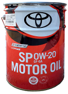 トヨタ純正オイル SP/GF-6A 0W-20 20L 4サイクルガソリンエンジン用オイル 全合成油 ハイブリッド車 省燃…