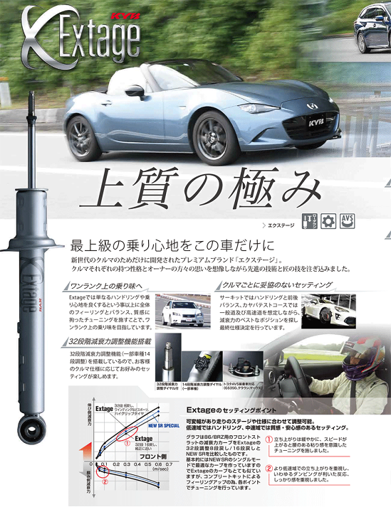 楽天市場】86 ZN6 (後期型) KYB 1台分 Extage ショックアブソーバー E 