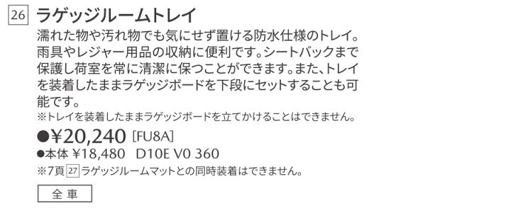 マツダ純正 CX3 ラゲッジルームトレイ D10E V0 360 中古 Amazon | 純正アクセサリー マツダ CX-3 DK H27.02～ アウトドア