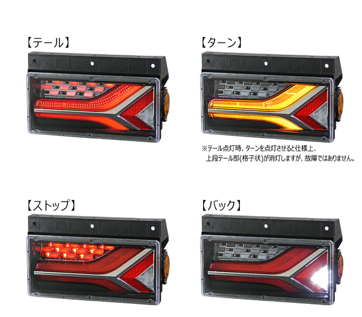 小糸 大・中型トラック用(3連) LEDリアコンビネーションランプ