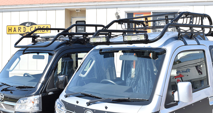 楽天市場】ハードカーゴ ハイゼットジャンボ専用 ルーフラック