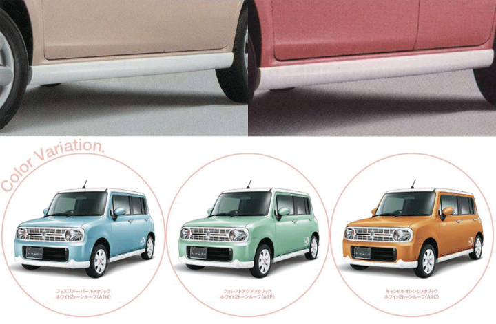 楽天市場】スズキ純正部品 ラパン HE22S 用 サイドアンダースポイラー