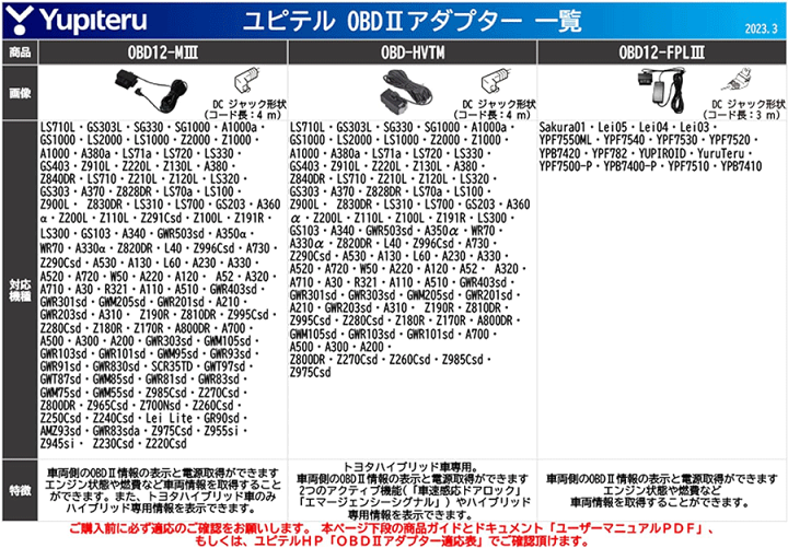 楽天市場】ユピテル レーダー探知機用 OBD2接続アダプター OBD12 楽天市場】ユピテル レーダー探知機用 OBD2接続アダプター OBD12