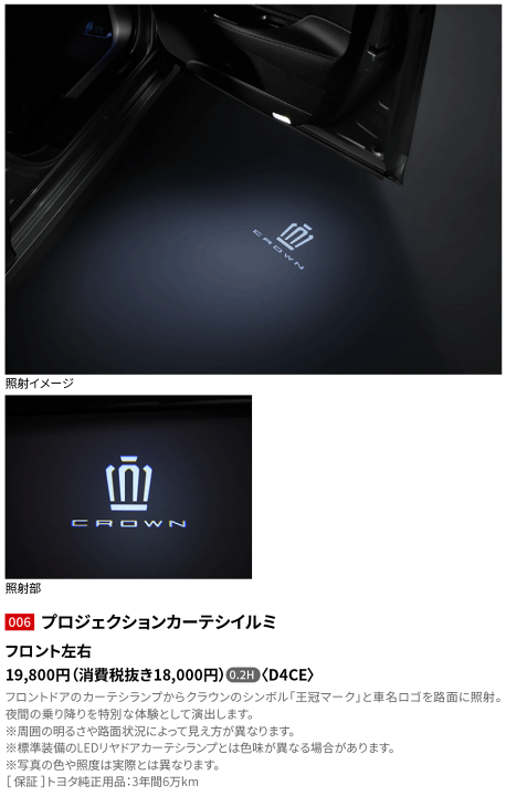 楽天市場】トヨタ純正部品 クラウン用 プロジェクションカーテシ 楽天市場】トヨタ純正部品 クラウン用 プロジェクションカーテシ